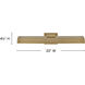 Alston 10.5 inch 24 watt Heritage Brass Adjustable Accent Light Wall Light