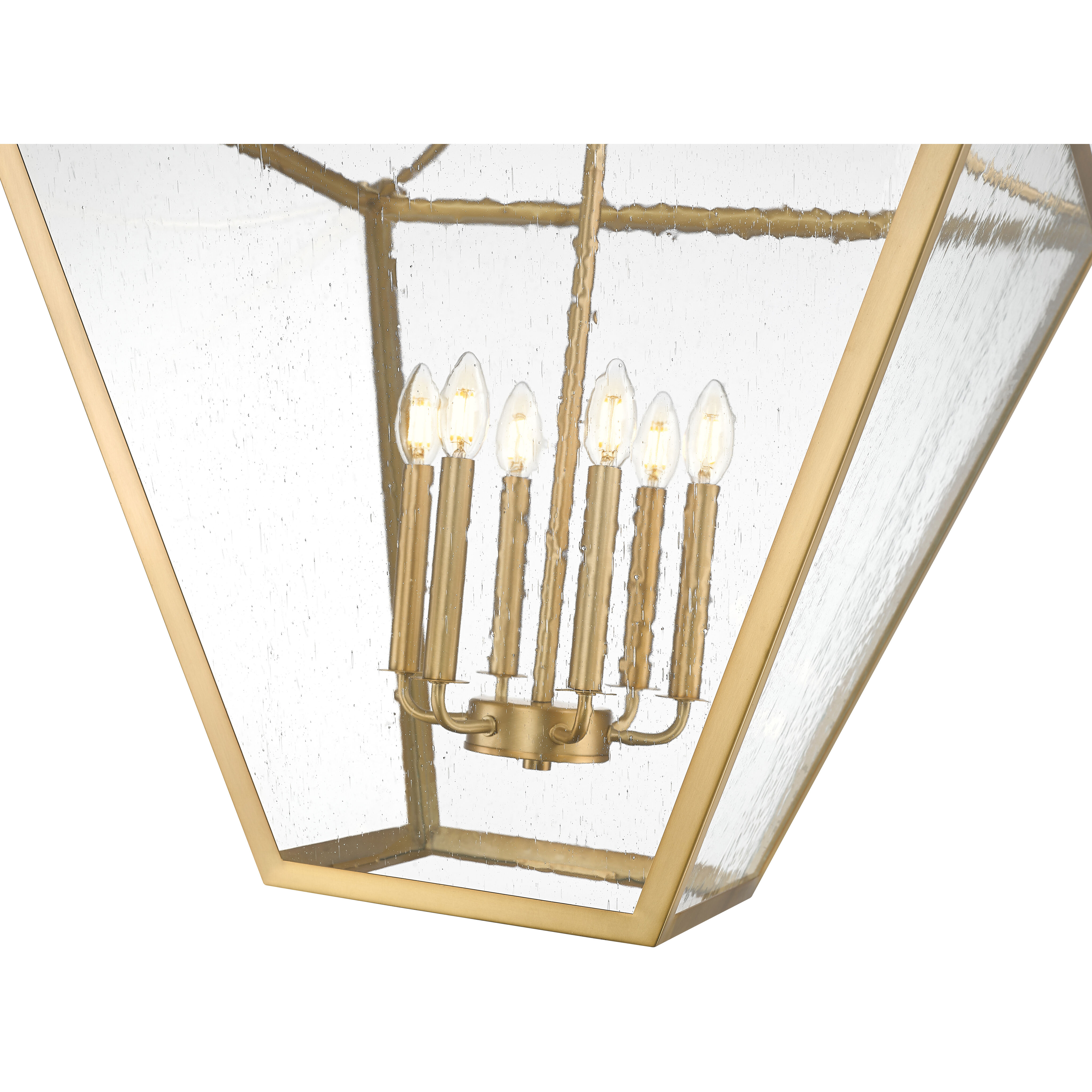 Montalcino 6 Light 26 inch Rubbed Brass Chandelier Ceiling Light