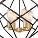Rad LED 23.5 inch Black and Natural Brass Pendant Ceiling Light