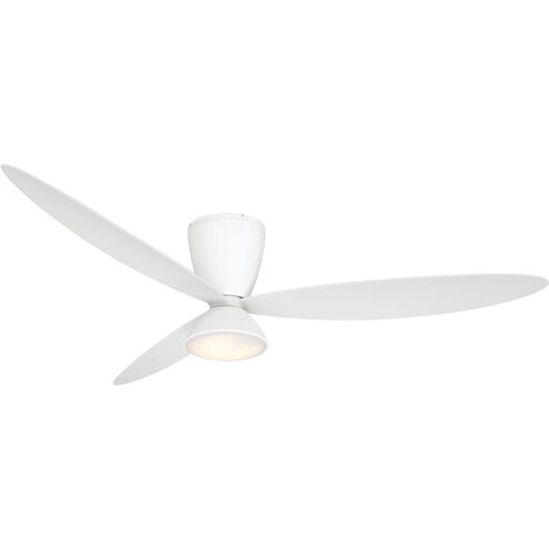 Hourglass 58 inch Flat White Smart Flush Mount