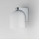 Scoop 1 Light 5.5 inch Polished Chrome Bath Vanity Wall Light in Marble