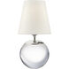 Thomas O'Brien Terri 15 inch 75 watt Crystal Table Lamp Portable Light in Linen, Large