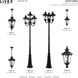 Oxford 4 Light 93 inch Textured Black Outdoor Post Light 