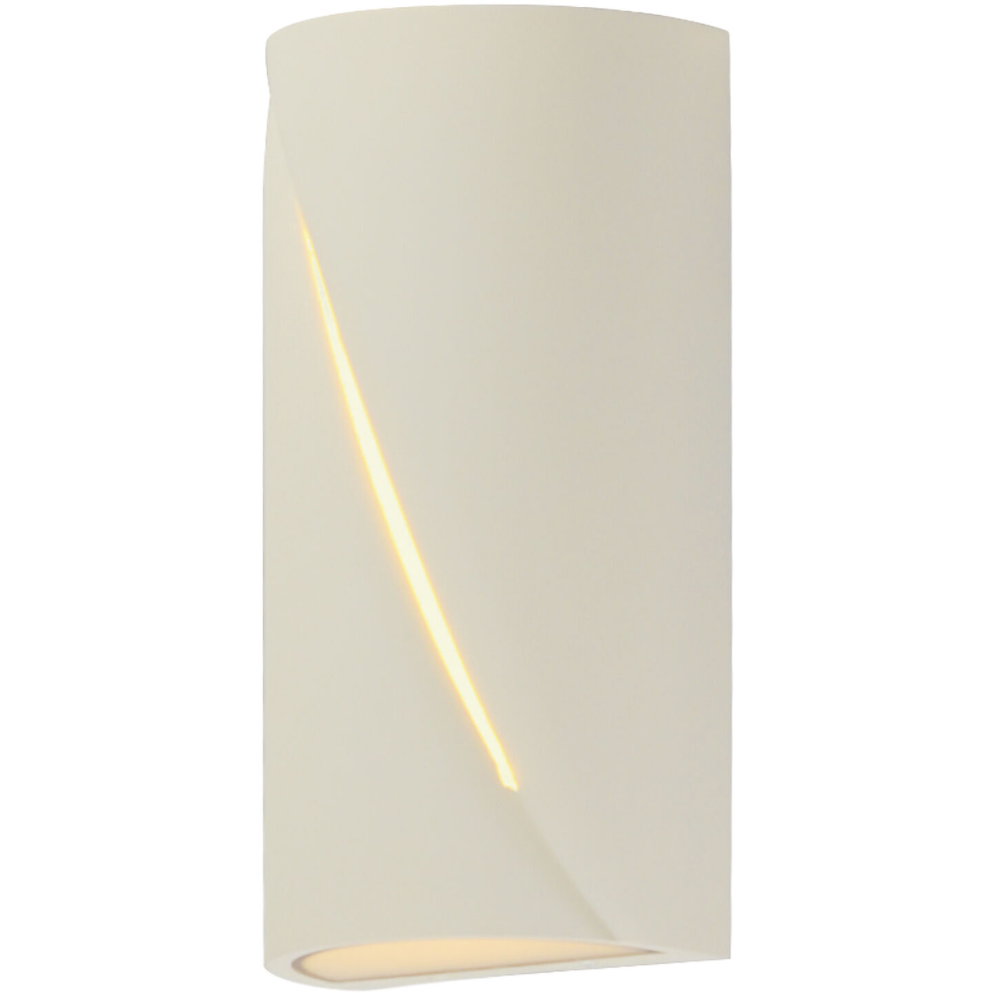 Puff LED 12 inch Chaulk White Outdoor Wall Mount