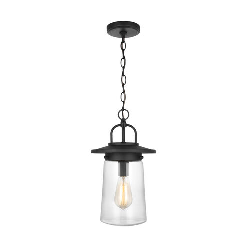 Tybee 1 Light 8.5 inch Black Outdoor Pendant