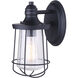 Madison 1 Light 6 inch Black Outdoor Lantern, Downlight