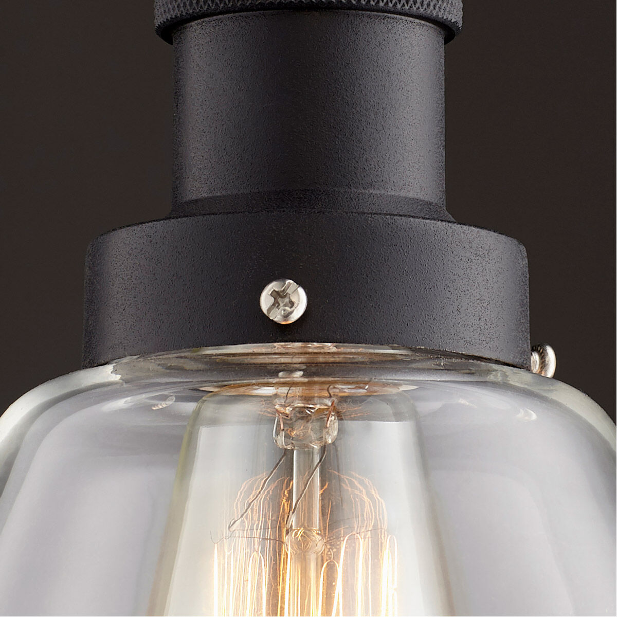 Fort Worth 1 Light 6 inch Noir Mini Pendant Ceiling Light