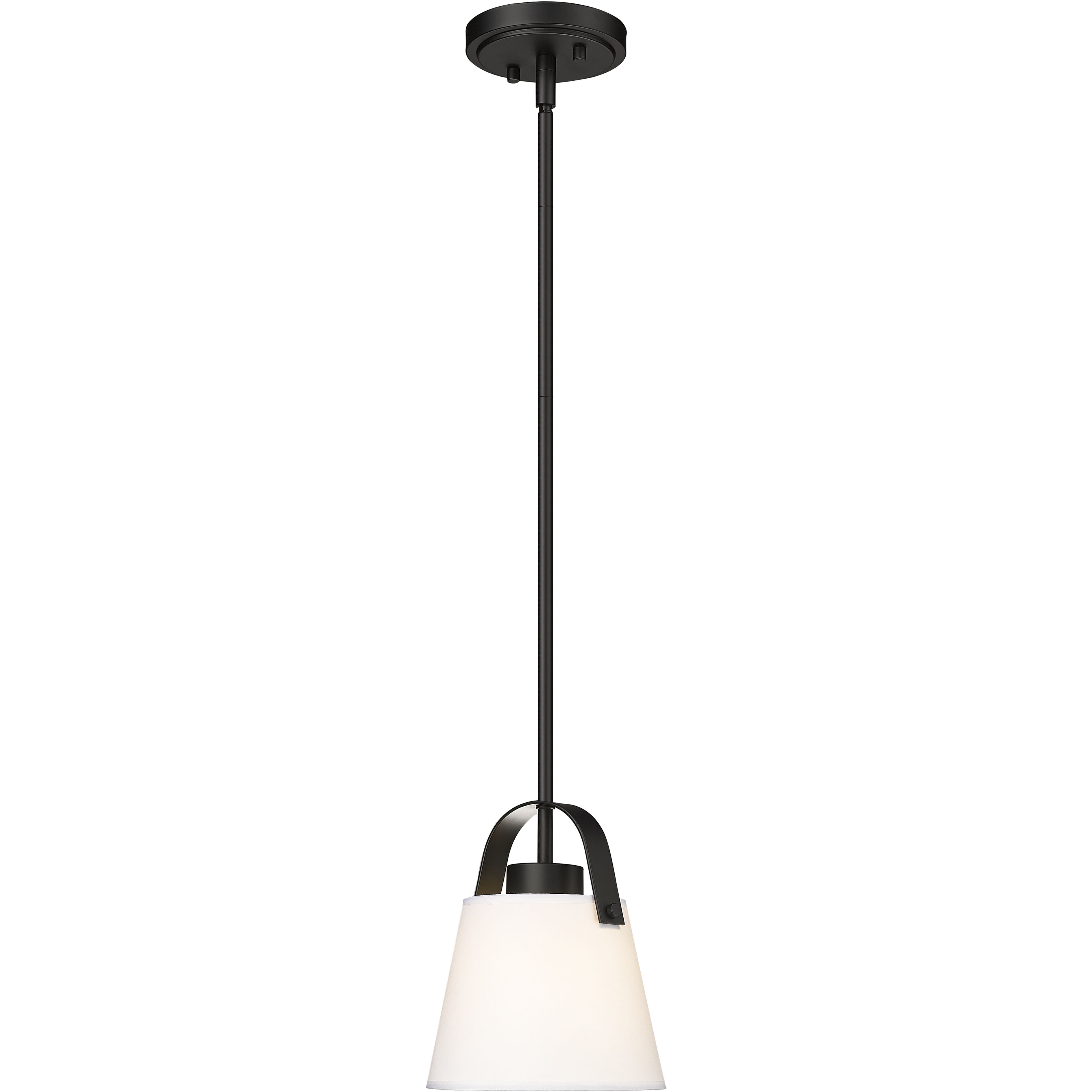 Z-Studio 1 Light 8 inch Matte Black Pendant Ceiling Light