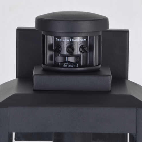 Kinzie Textured Black Outdoor Motion Sensor