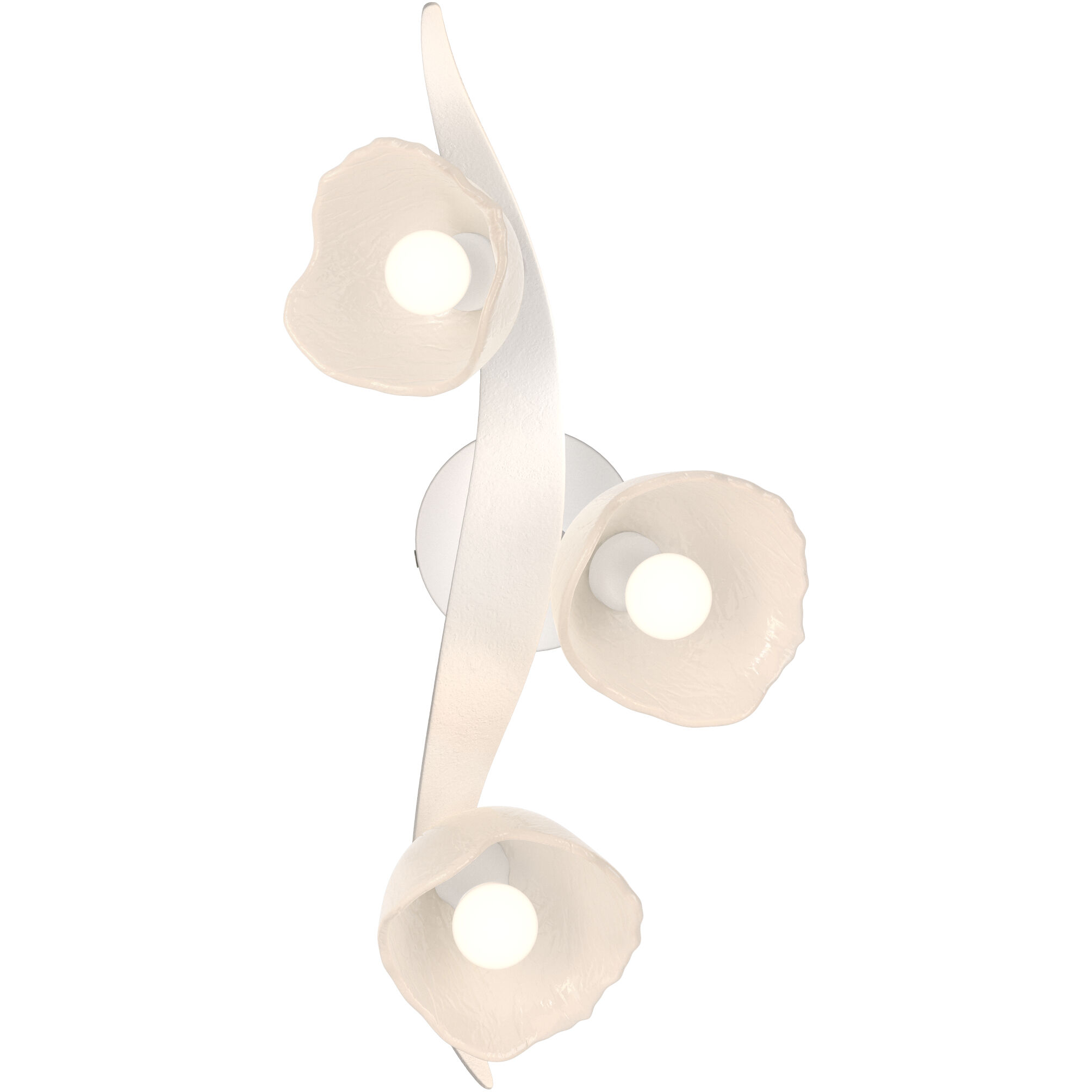 Mika LED 24 inch White Sconce/Semi-Flush Wall Light, Large