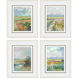 Colors of Spring Green and Blue and Orange and Pink Framed Art