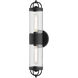 Alora Mood Lancaster 2 Light 3.88 inch Matte Black Bath Vanity Light Wall Light