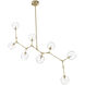 Fairfax Ave. 8 Light 34 inch Brushed Brass Chandelier Ceiling Light