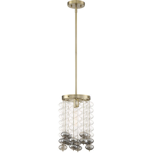 Villa Rose 1 Light 10 inch Brushed Gold Pendant Ceiling Light