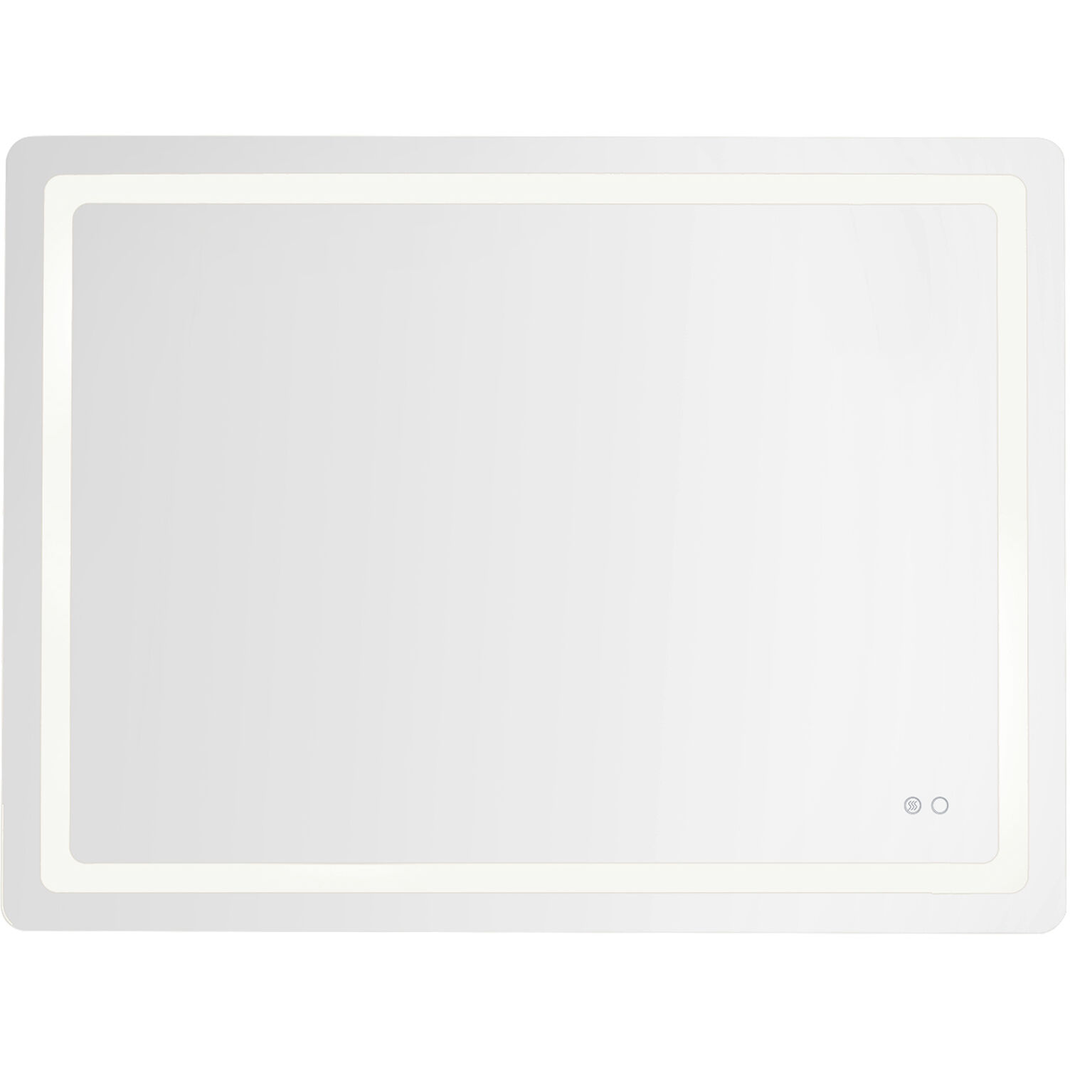 Seneca 48 X 36 inch Sandblasted Merc Edge Wall Mirror