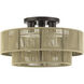 Acordia 3 Light 18 inch English Bronze Semi Flush Mount Ceiling Light, Large