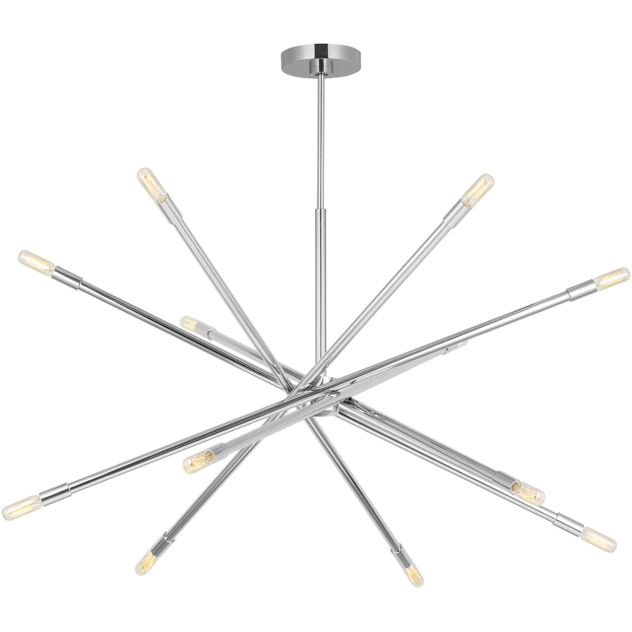 C&M by Chapman & Myers Eastyn 12 Light 36.88 inch Polished Nickel Chandelier Ceiling Light