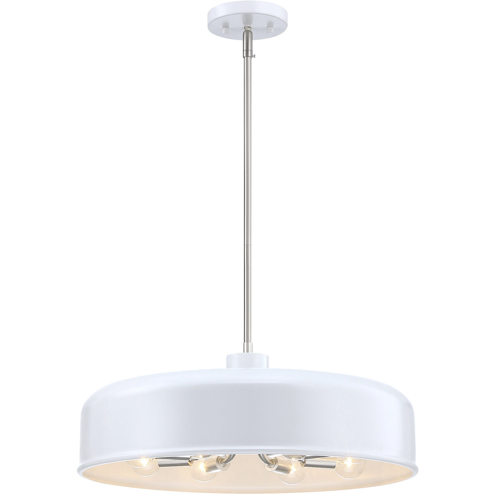 Forbidden Springs LED 20 inch Matte White Down Pendant Ceiling Light