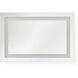 Mera 36 X 24 inch Might Bright White LED Wall Mirror
