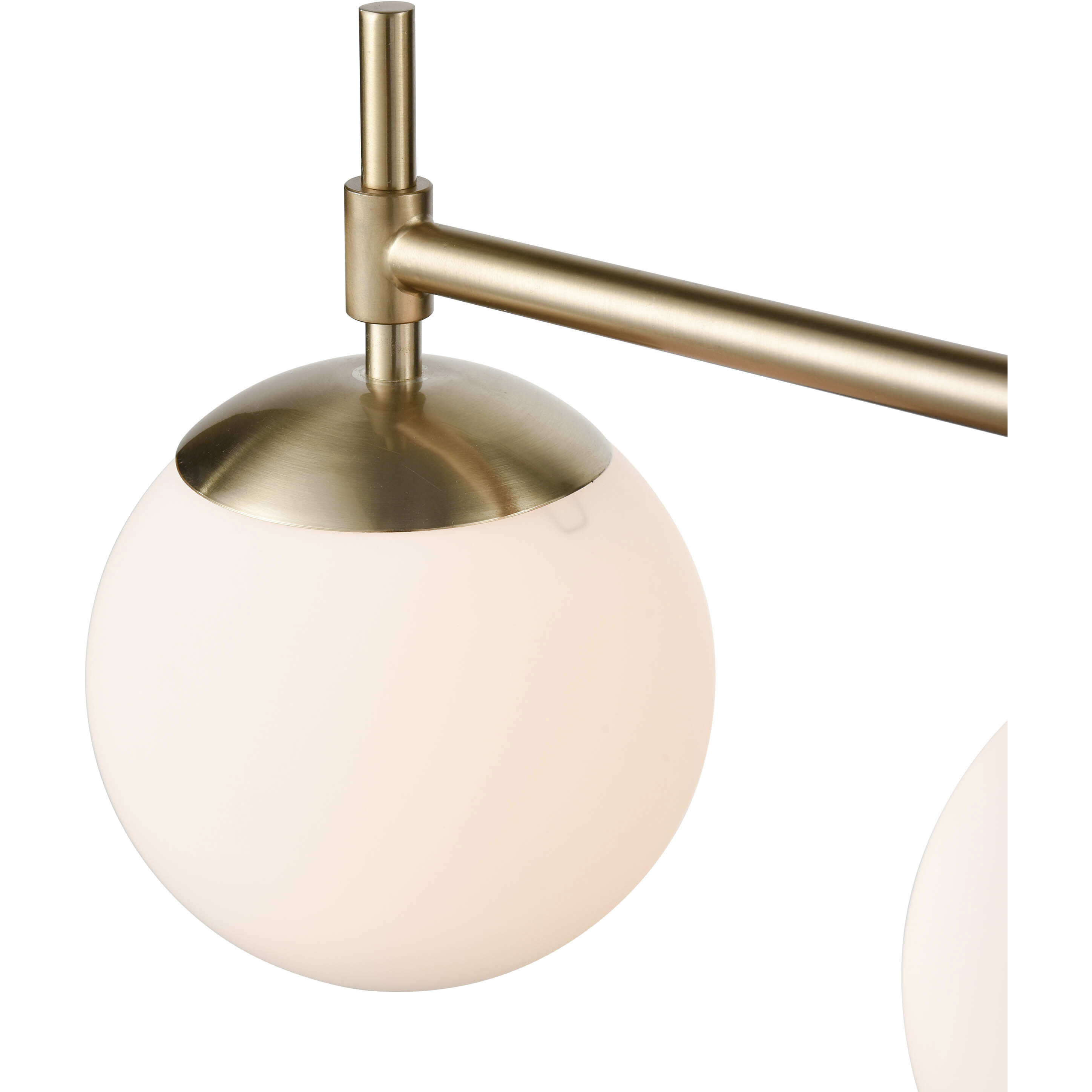 None 4 Light 33 inch Modern Gold Bathroom Vanity Light Wall Light
