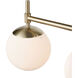 None 4 Light 33 inch Modern Gold Bathroom Vanity Light Wall Light
