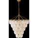 Essie 10 Light 30 inch Distressed Brass Chandelier Ceiling Light
