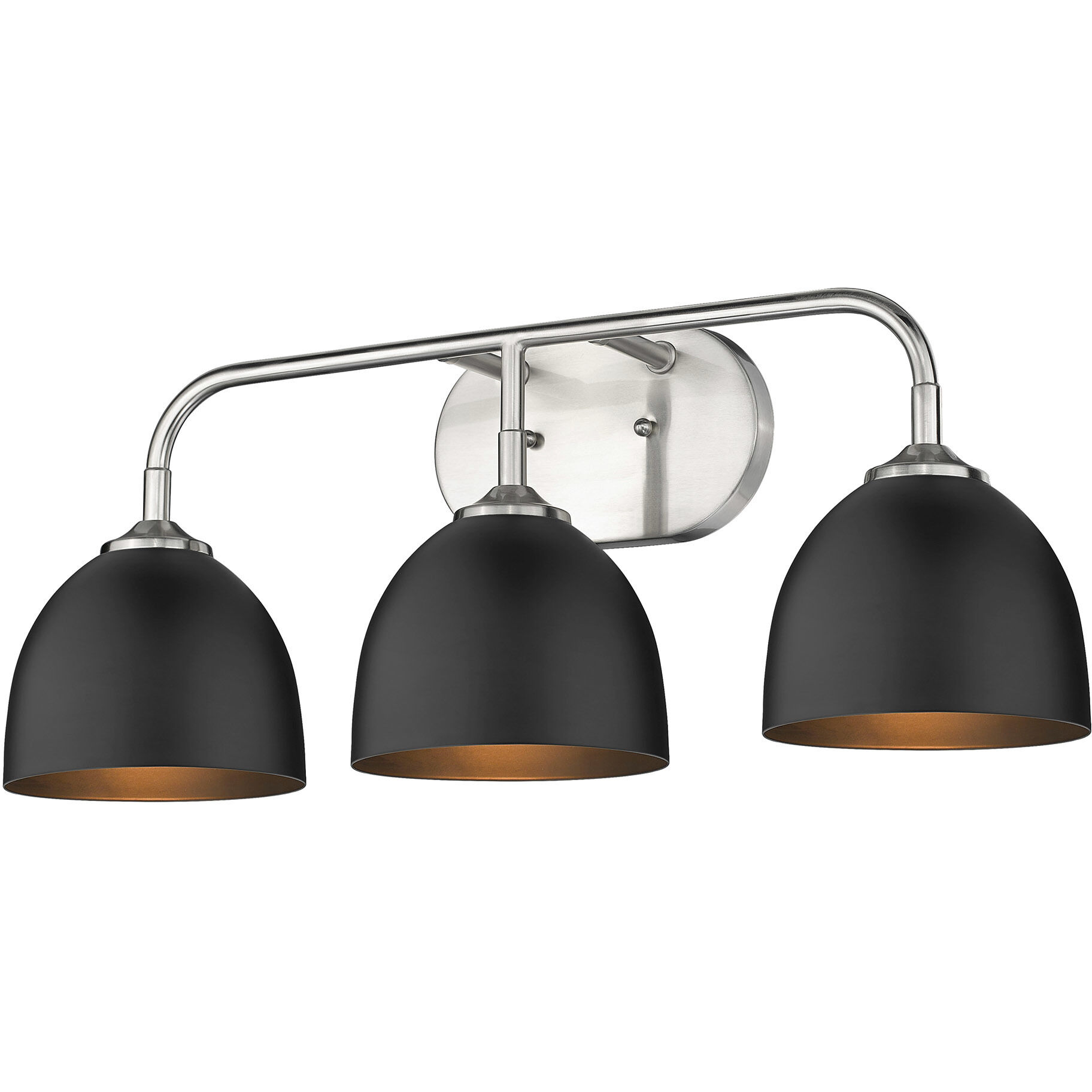 Yep Zoey Vanity Wall Light in Pewter, Matte Black