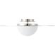 Solstice LED 22 inch Polished Nickel Convertible Pendant Ceiling Light