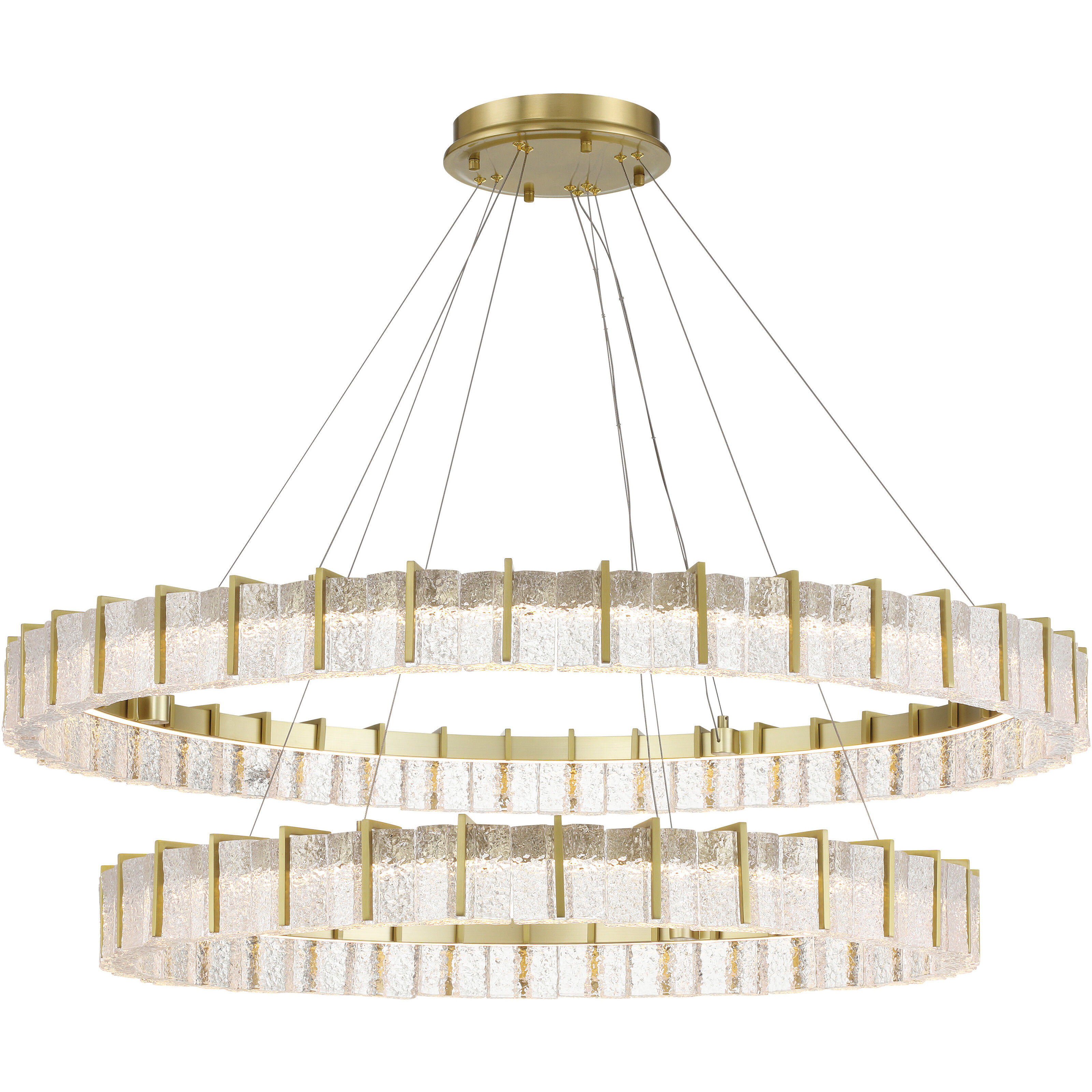 Sevryn LED 44.5 inch Soft Brass Chandelier Ceiling Light