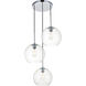 Huntington 3 Light 20 inch Chrome Pendant Ceiling Light