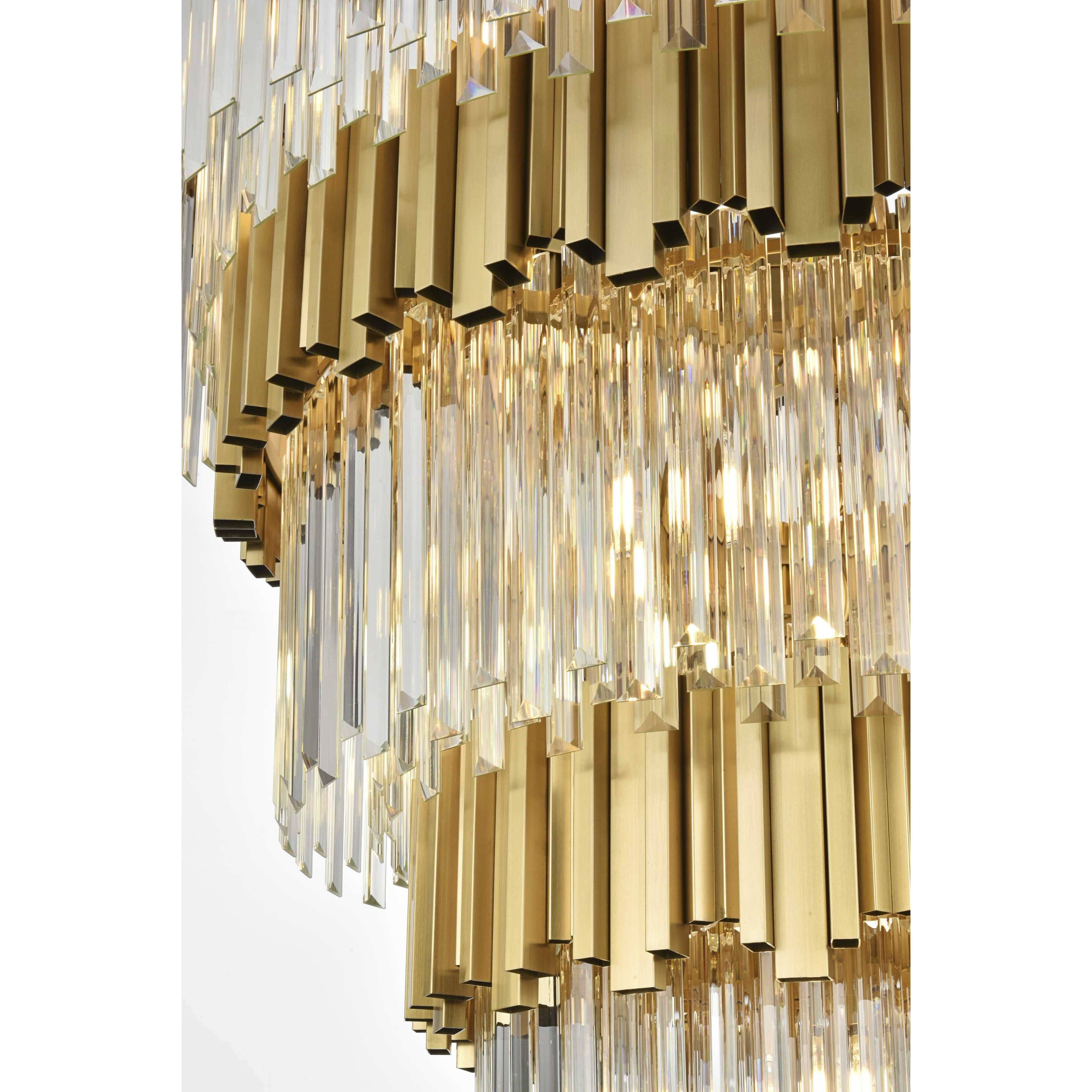 Willow 43 Light 59 inch Satin Gold Chandelier Ceiling Light
