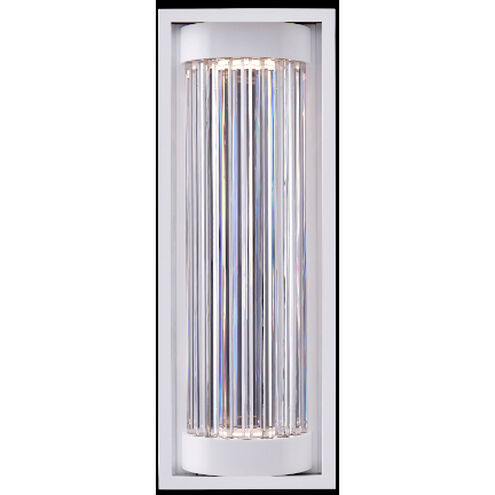 Cilindro Esterno 28 inch Matte White Outdoor Wall Sconce