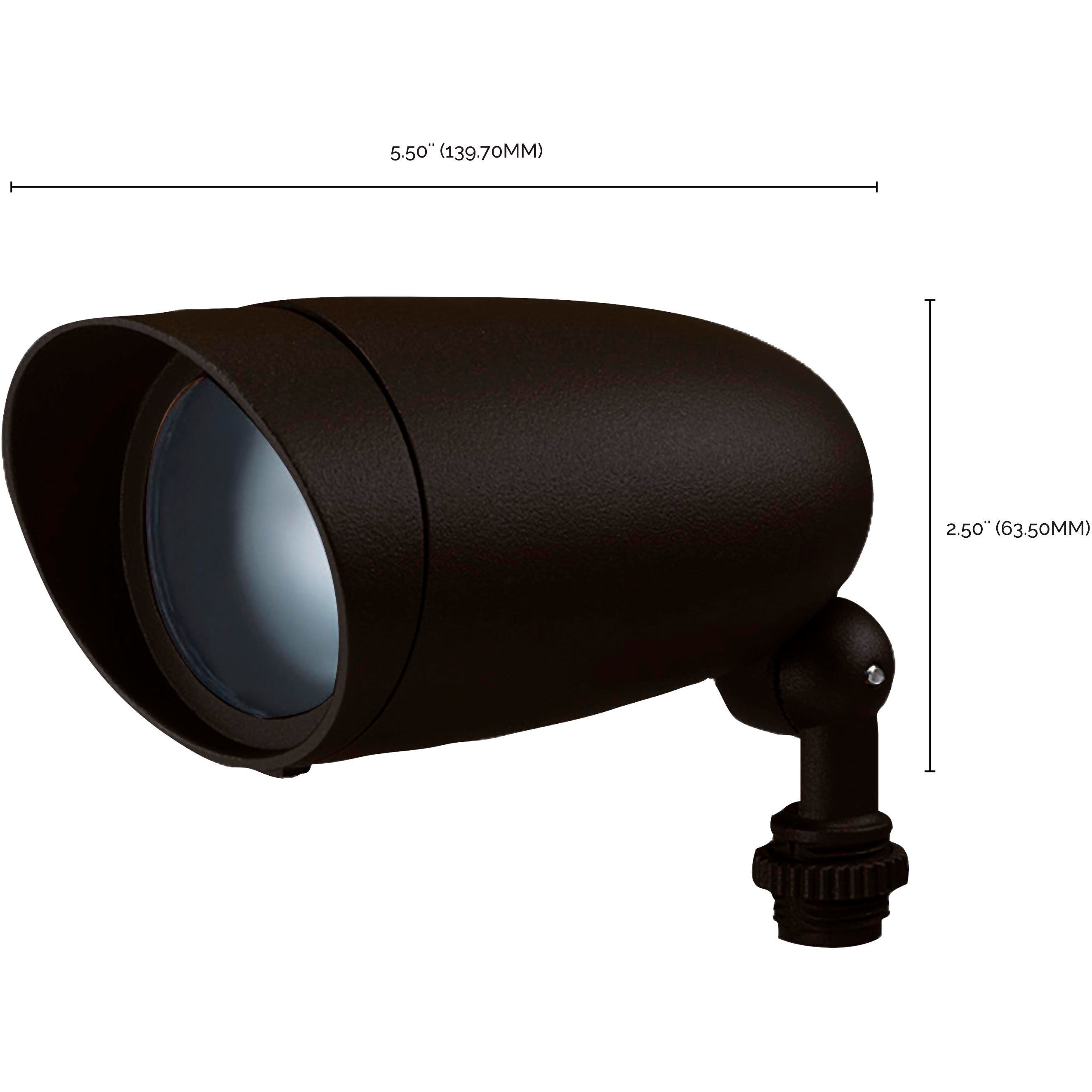 Brentwood 120V 50.00 watt Dark Bronze Landscape Flood Light