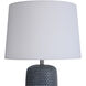 Galey 30 inch 100.00 watt Navy Blue and White Table Lamp Portable Light 
