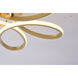 Canada LED 22 inch Brass Flush Mount Ceiling Light