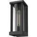 Glenwood 1 Light 12.5 inch Black Outdoor Wall Light