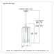 Westover 1 Light 7 inch Stainless Steel Outdoor Hanging Lantern