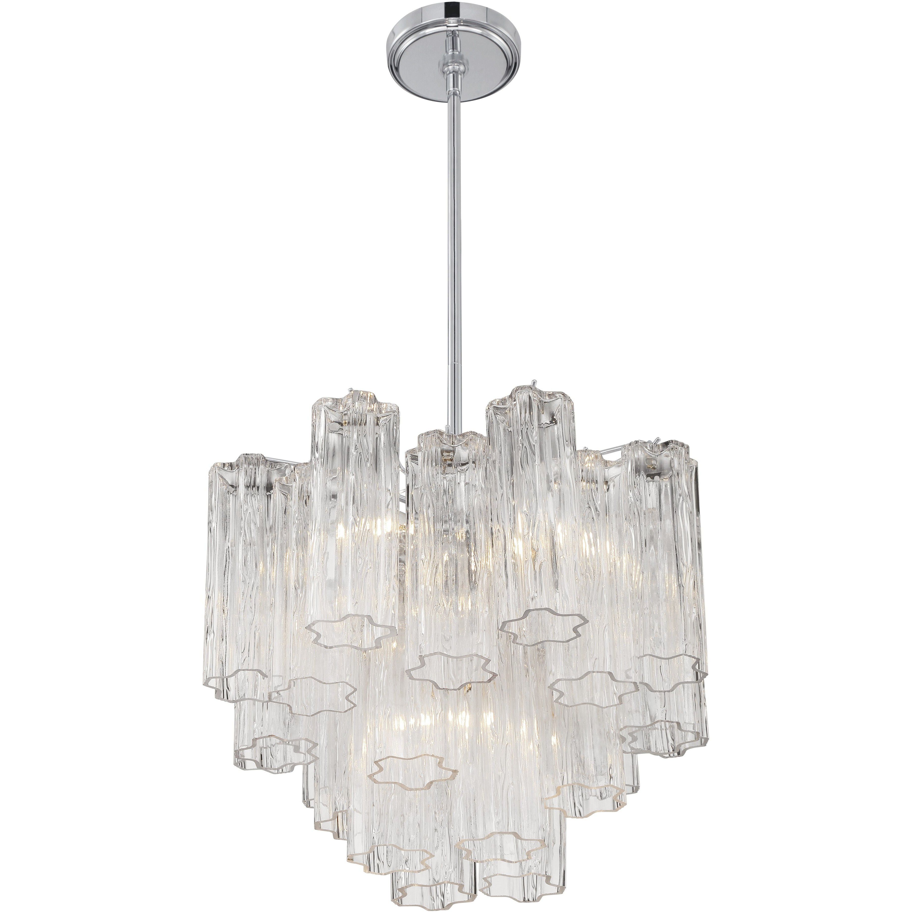 Addis 4 Light 17.75 inch Polished Chrome Mini Chandelier Ceiling Light in Clear