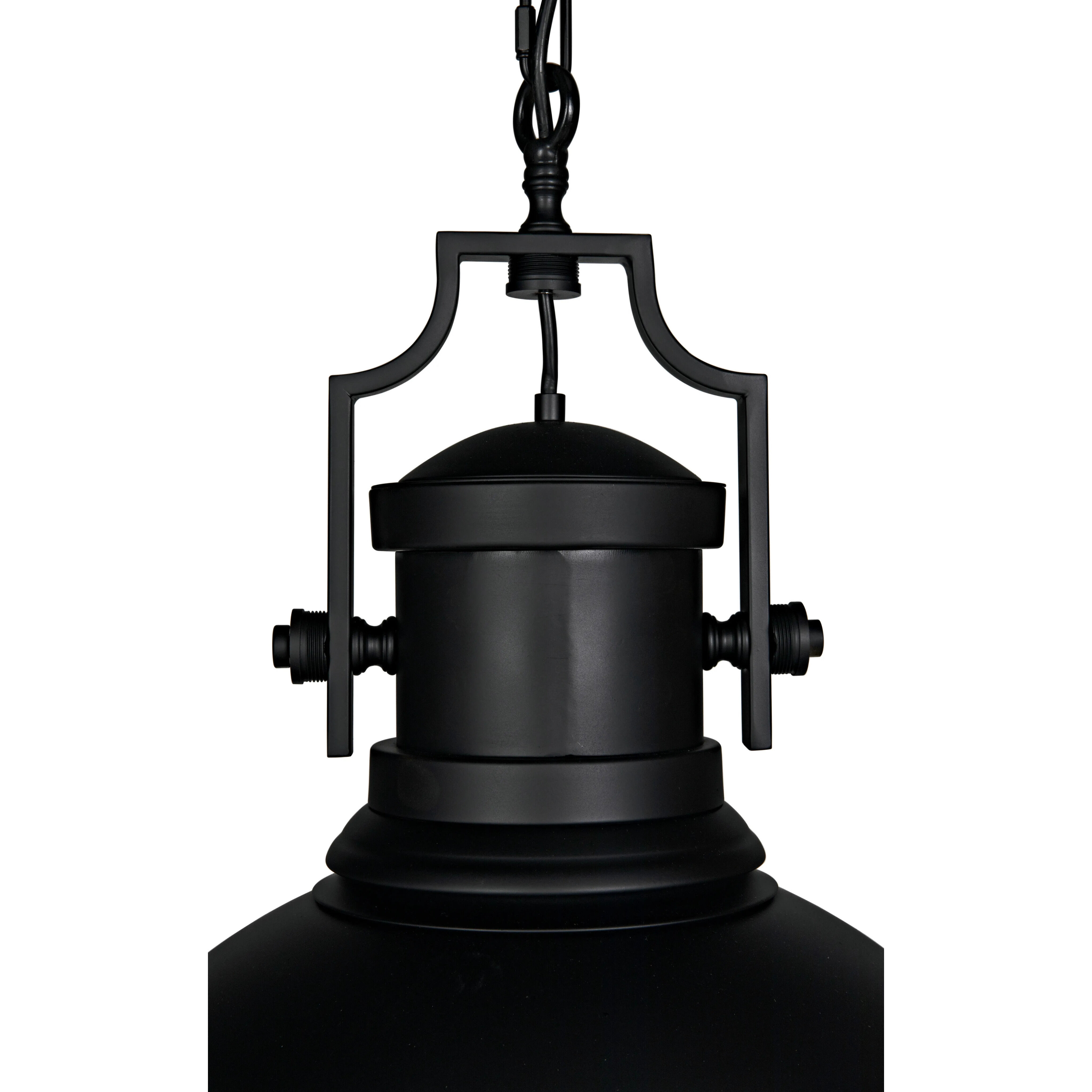 Marine 1 Light 21 inch Matte Black Pendant Ceiling Light