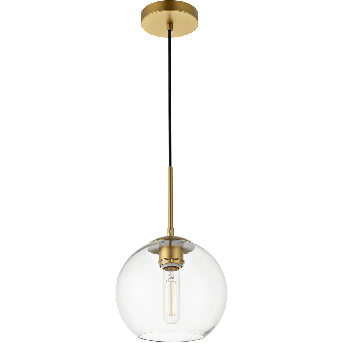 Huntington 1 Light 8 inch Brass Pendant Ceiling Light