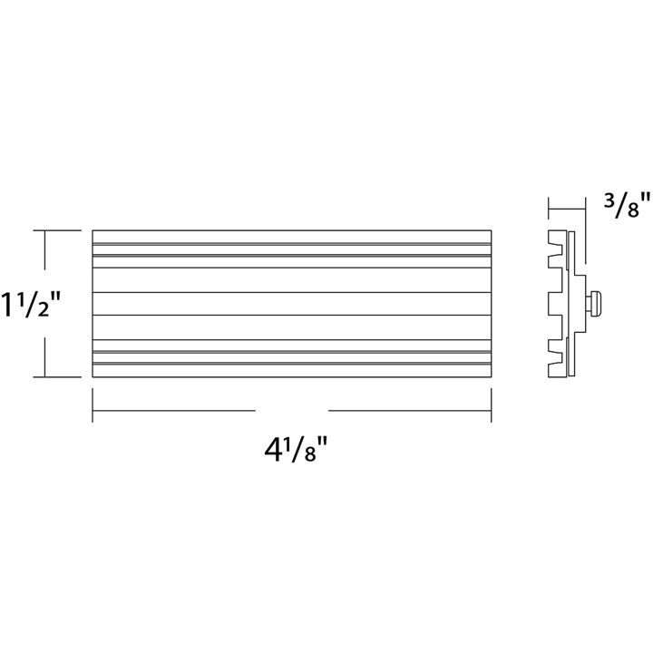 Ventrix White Track Component Ceiling Light