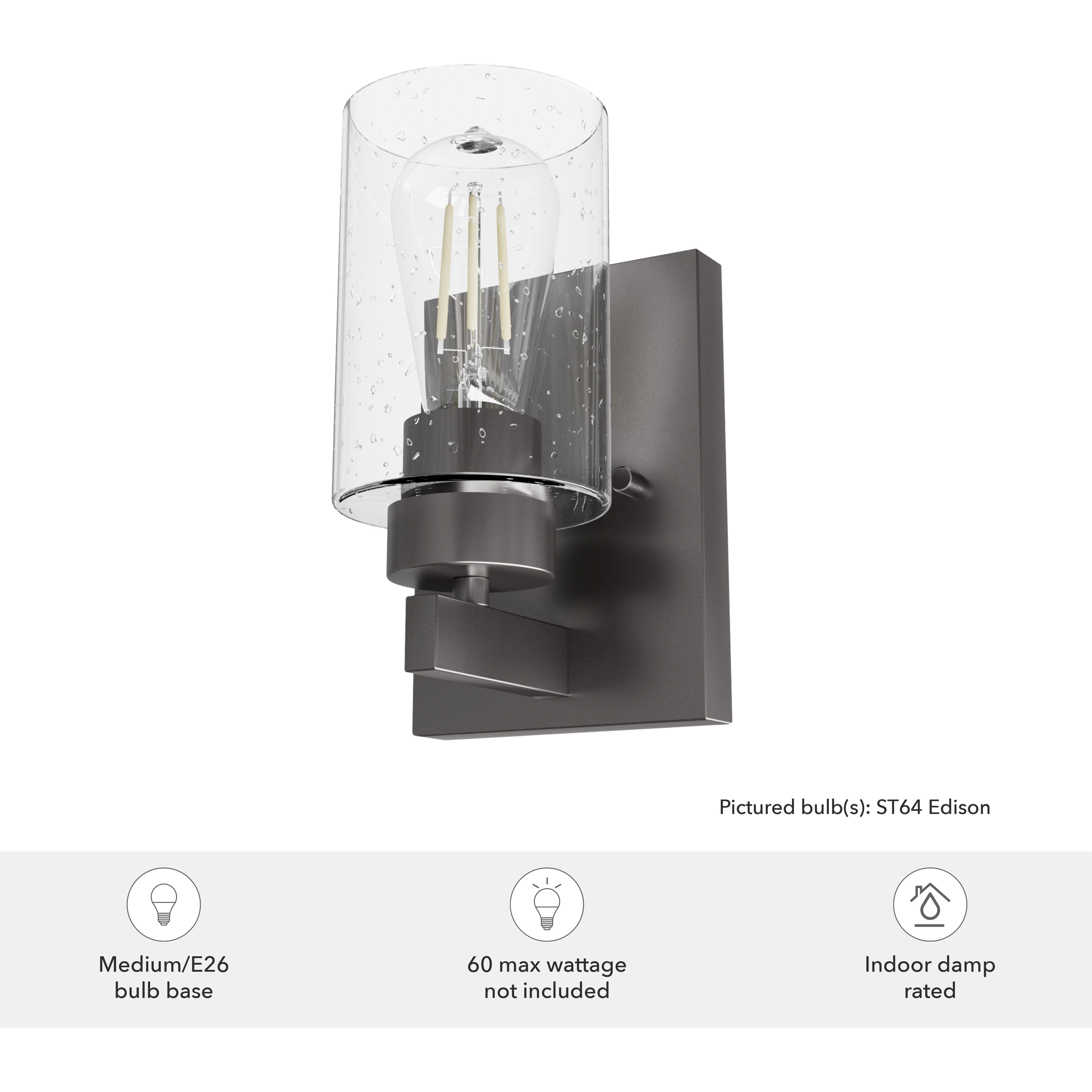 Hartland 1 Light 5 inch Noble Bronze Wall Sconce Wall Light, Small