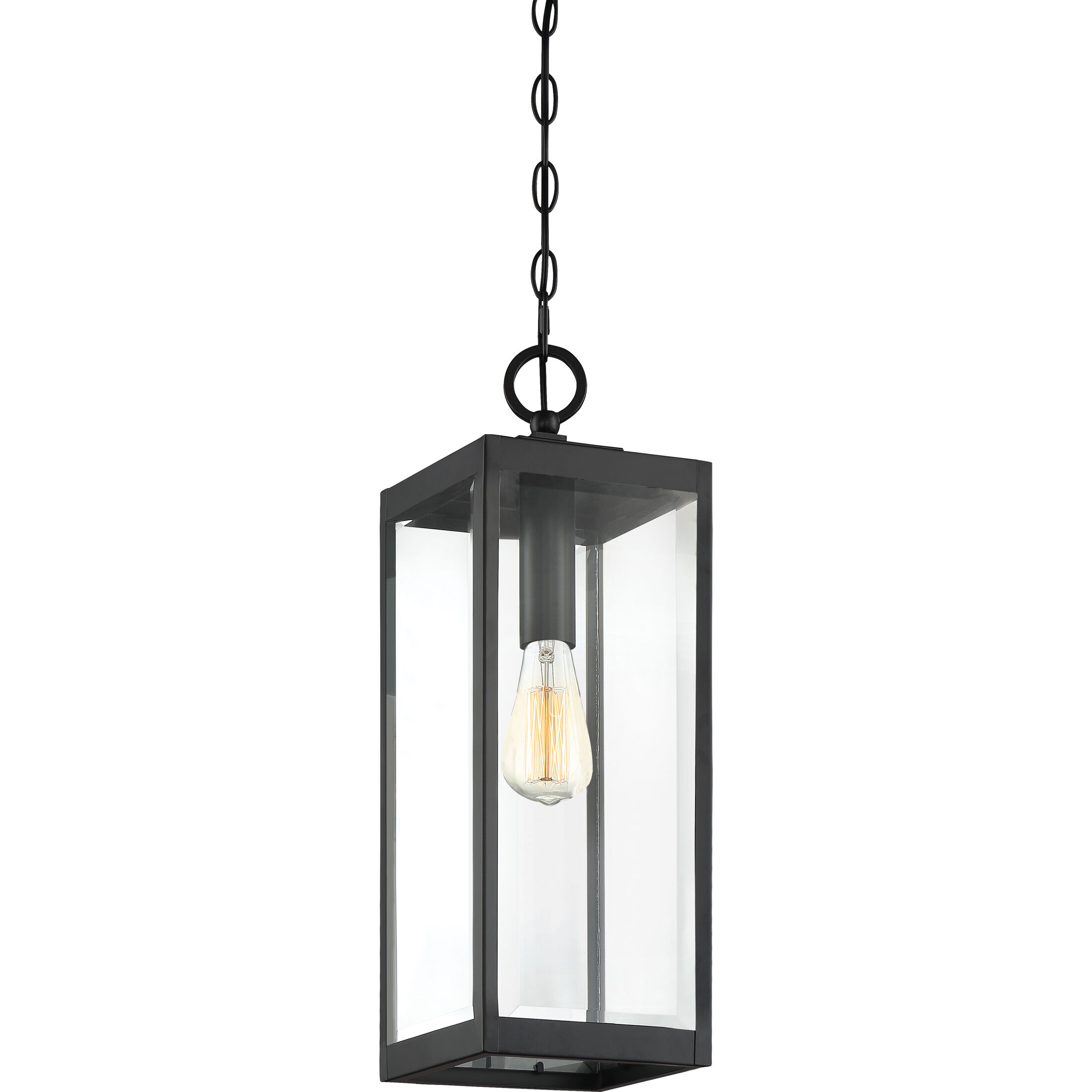 Westover 1 Light 7 inch Earth Black Outdoor Hanging Lantern