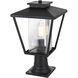 Gaul 1 Light 17 inch Black Outdoor Post Light