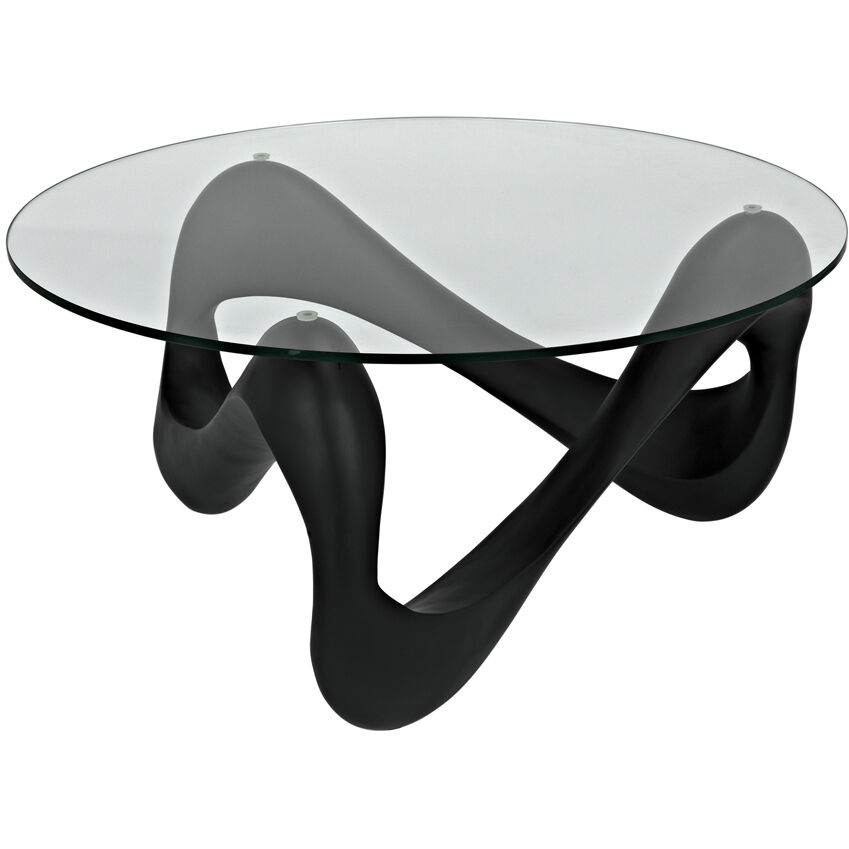 Orion 35.5 X 35.5 inch Black Coffee Table