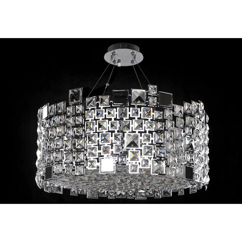 Dolo 8 Light 24 inch Chrome Pendant Ceiling Light