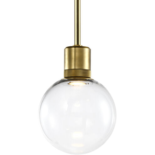 Zigrina 1 Light 7.88 inch Aged Brass Pendant Ceiling Light