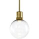 Zigrina 1 Light 7.88 inch Aged Brass Pendant Ceiling Light