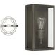 Hollis 1 Light 12 inch Blackened Brass Exterior Wall Sconce