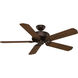 Panama 54 inch Brushed Cocoa with Distressed Walnut, Dark Walnut Blades Ceiling Fan